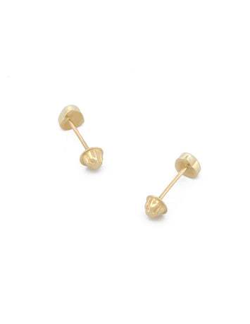 Broquel Corazon mini Oro Amarillo 14k
