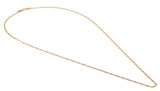 Cadena Estilo Cartier Oro 10k Sólido 50 cm