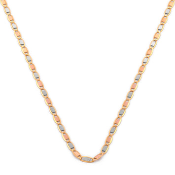 Cadena Oro Florentino Espejo 14k Sólido 50 Cm