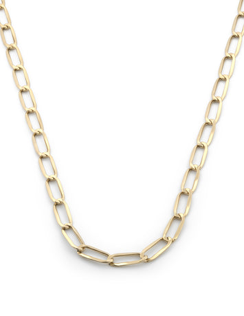 Cadena Semilla 55 cm Unisex Oro Sólido 10k