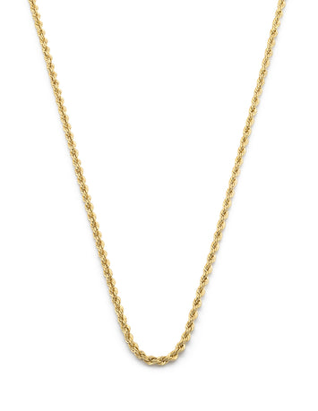 Cadena Torzal 1.5 mm 45 cm Oro Sólido 14k