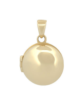 Dije Circulo Relicario 1.2 cm Oro Sólido 14k