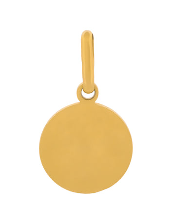 Dije Medalla Bautizo 1 cm Oro 18k Sólido