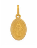 Dije Virgen Milagrosa 1.5 cm Oro Sólido 18k