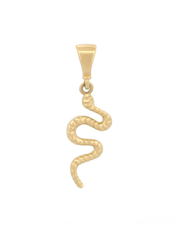 Dije Serpiente Zirconias Oro Sólido 14k