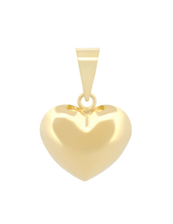 Dije Corazon Mediano Oro Sólido 10k