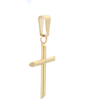 Dije Cruz Tubular 2.1 cm Oro 10k
