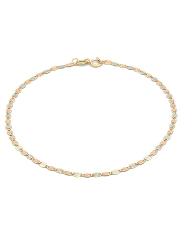 Hermoso Pulso Florentino 2 mm 18 cm Oro Sólido 14k