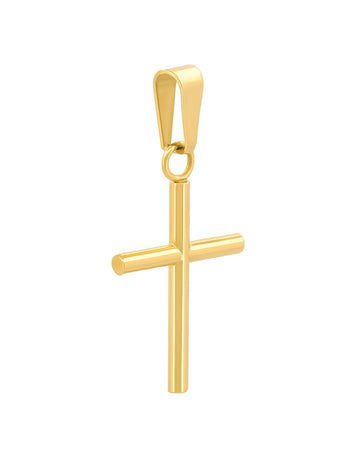Dije Cruz Tubo 2.1 cm Oro 10k