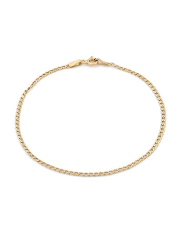 Pulso Barbado 2 Mm Oro Sólido 10k