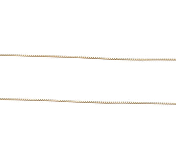 Cadena Cubo Oro Italiano Sólido 10k 60 Cm