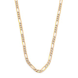 Cadena Estilo Cartier Diamantada Oro Italiano Sólido 14k 50 cm