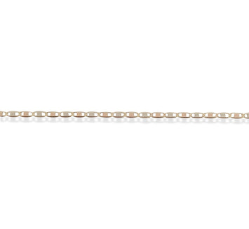 Cadena Oro Florentino Espejo 14k Sólido 40 Cm