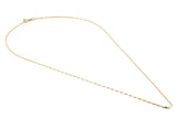 Cadena Plaquita En Oro Sólido 10K 55 cm