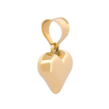Hermoso Dije Corazón Liso 1 cm Oro Sólido 14k