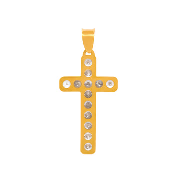 Dije Cristo Liso 2.1 cm Oro Sólido 14k Bautizo Primera Comunión