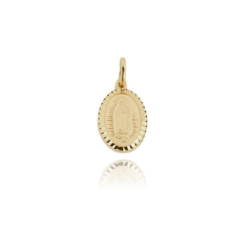 Medalla Virgen De Guadalupe Bautizo P.c Oro Italiano 10k 1.6