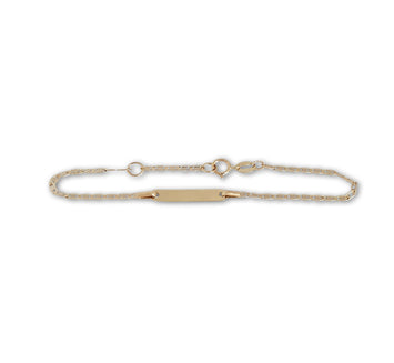 Esclava Niños y Jovenes 15 a 16 cm 3 Oros Sólido 14k