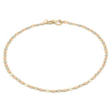 Hermoso Pulso Florentino 2 mm 19 cm Oro Sólido 10k