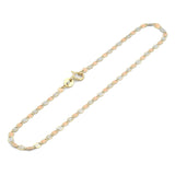 Hermoso Pulso Florentino 2 mm 19 cm Oro Sólido 10k