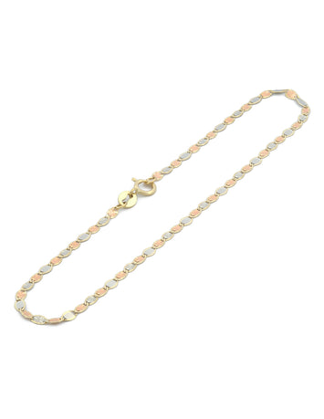 Hermoso Pulso Florentino 2 mm 19 cm Oro Sólido 10k