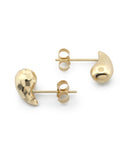 Arete Gota Facetados 1 cm Oro Sólido 10k