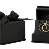 Arracadas Chicas Con Broche 1.6 cm Oro Sólido 14k