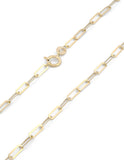 Cadena Clip 40 cm de 5 por 2 mm Oro Sólido 10k