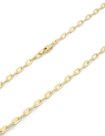 Cadena Clip 40 cm de 3 mm Oro Sólido 10k