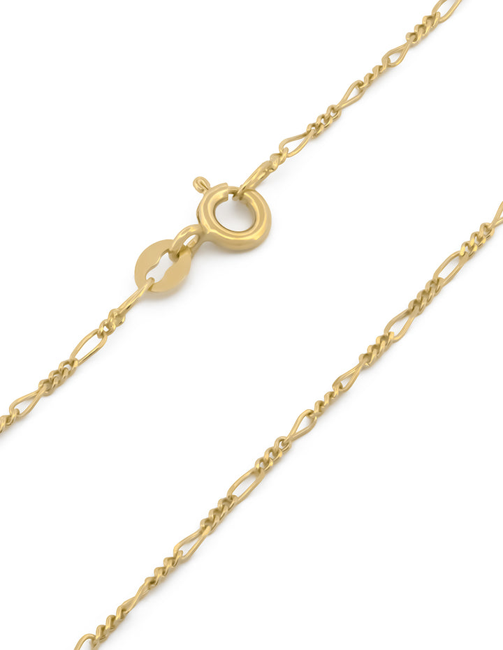 Cadena Estilo Cartier Oro 14k Sólido 45 cm