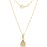 Cadena y Dije Espiritu Santo 1.1 Cm Oro Solido 10k
