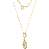 Cadena y Dije Espiritu Santo 1.1 Cm Oro Solido 10k