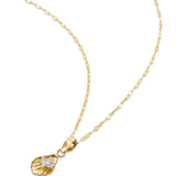 Cadena y Dije Espiritu Santo 1.1 Cm Oro Solido 10k