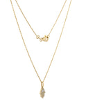 Gargantilla Mano De Fatima Diamantes Oro Sólido 14k