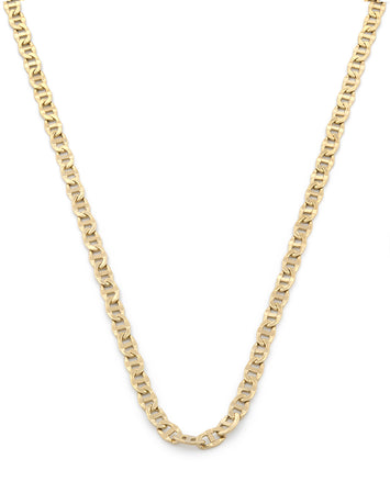 Cadena Tejido Grano 2.5 mm 60 cm Oro Amarillo Sólido 10k