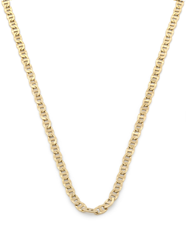 Cadena Tejido Grano 2.5 mm 45 cm Oro Amarillo Sólido 10k