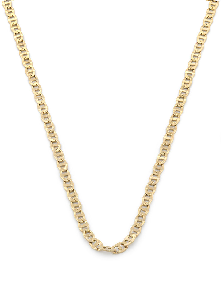 Cadena Tejido Grano 2.5 mm 55 cm Oro Amarillo Sólido 10k