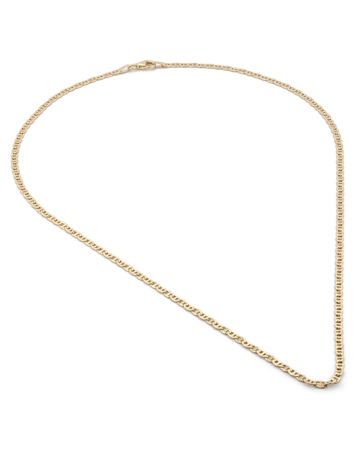 Cadena Tejido Grano 2.5 mm 55 cm Oro Amarillo Sólido 10k