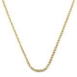 Cadena Torzal 2 mm 45 cm Oro Sólido 14k