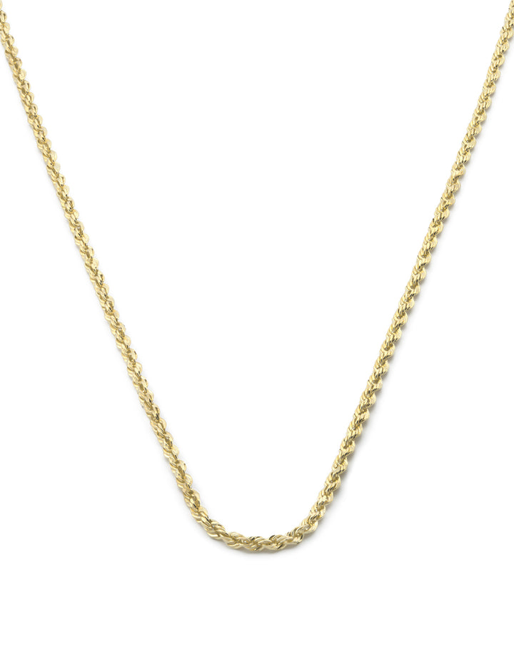 Cadena Torzal 2 mm 60 cm Oro Sólido 14k