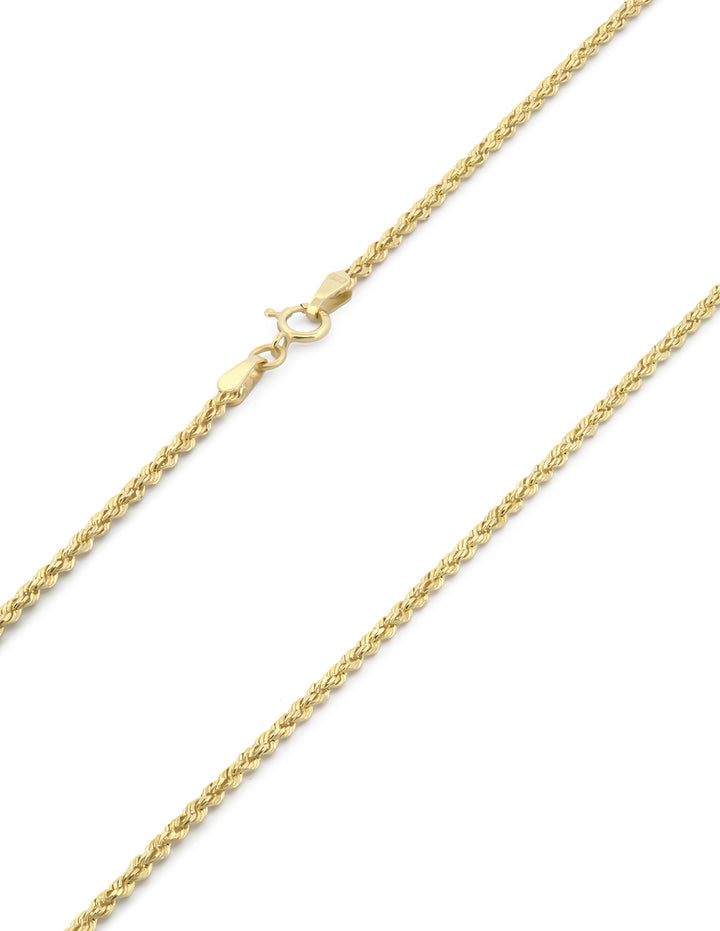 Cadena Torzal 2 mm 60 cm Oro Sólido 14k