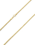 Cadena Torzal 2 mm 60 cm Oro Sólido 14k
