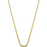 Cadena Torzal 1 mm 40 cm Oro Sólido 14k