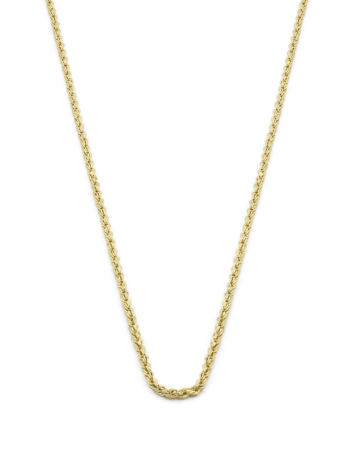 Cadena Torzal 1 mm 40 cm Oro Sólido 14k