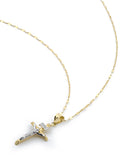 Cadena y Dije Cristo 2.1 cm Oro 14k Sólido