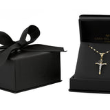 Cadena y Dije Cristo 2.1 cm Oro 14k Sólido
