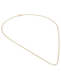 Cadena Barbada Inglesa 45 cm 1.5 mm Diamantada Oro Sólido 14K