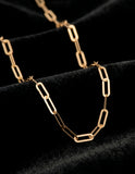 Cadena Clip 45 cm de 5 por 2 mm Oro Sólido 10k