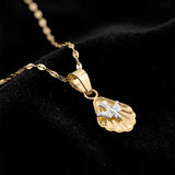 Cadena y Dije Espiritu Santo 1.1 Cm Oro Solido 10k