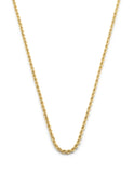 Cadena Torzal 1.5 mm 50 cm Oro Sólido 14k